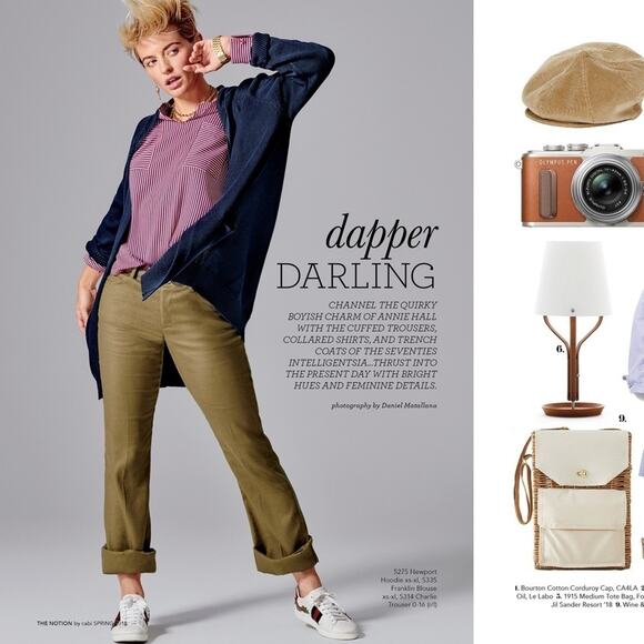 Cabi Franklin Patriot Stripe Red White Split Neck Blouse Button Sleeve Sz Small - Picture 2 of 12